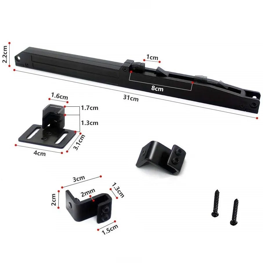 2 Pcs Easy Install Slide Damper Soft Close Slides Mechanism Furniture Remission Accessory For Guide Sliding Barn Door Track