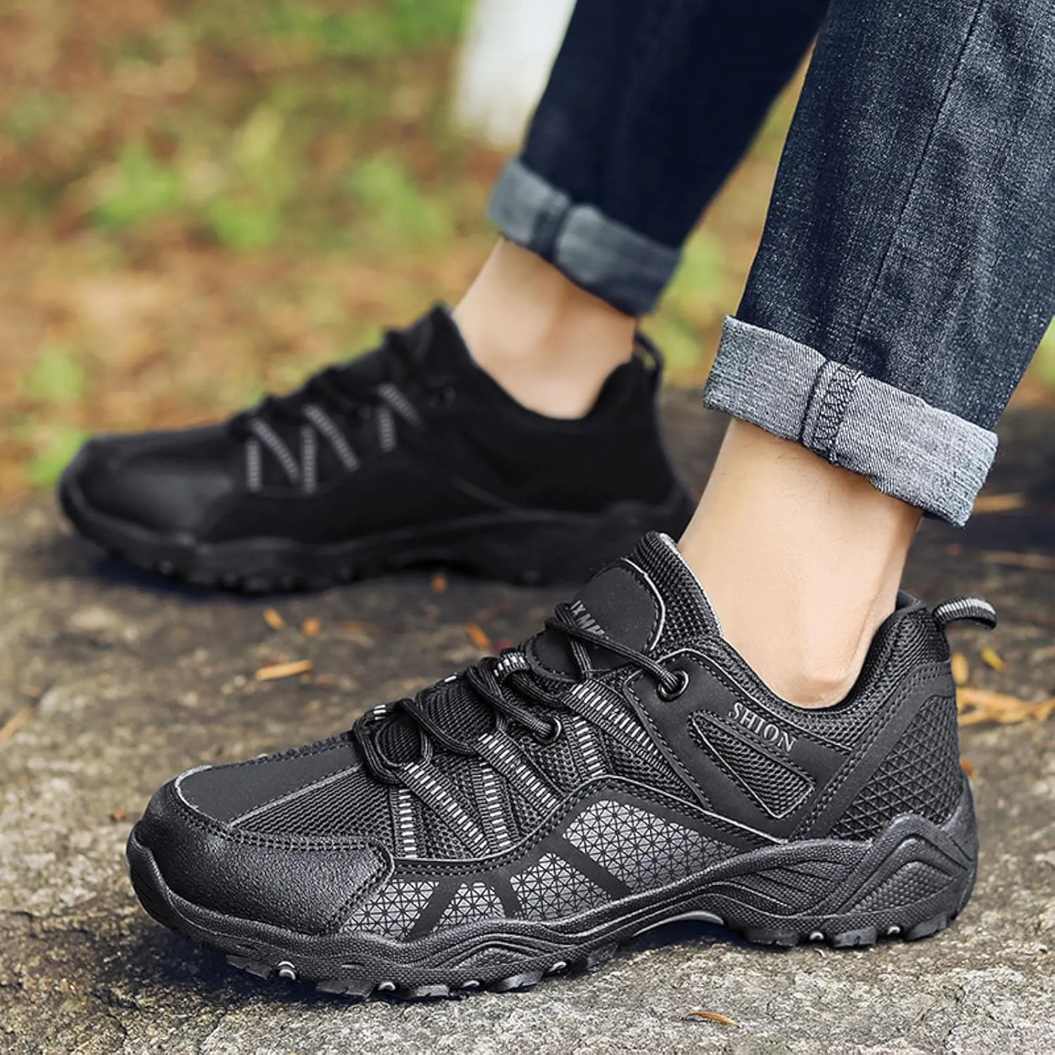 Arch Support Fitness Sneaker for Men Supportive Running Athletic Sneaker Lightweight Non Slip Sneakers for Men