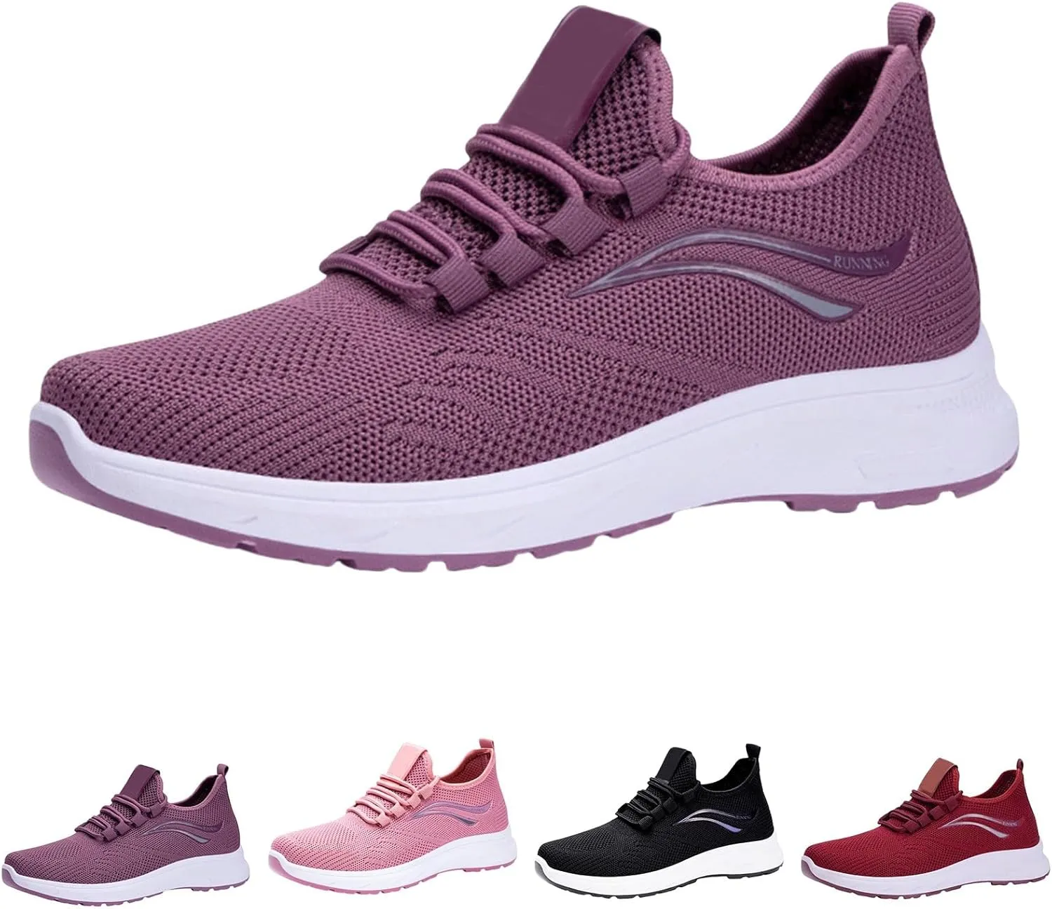 Athletic Shoes Women Slip On Soft Foam Sole Sports Shoes Breathable Mesh Sneakers Causal Walking Workout Tennis Shoes