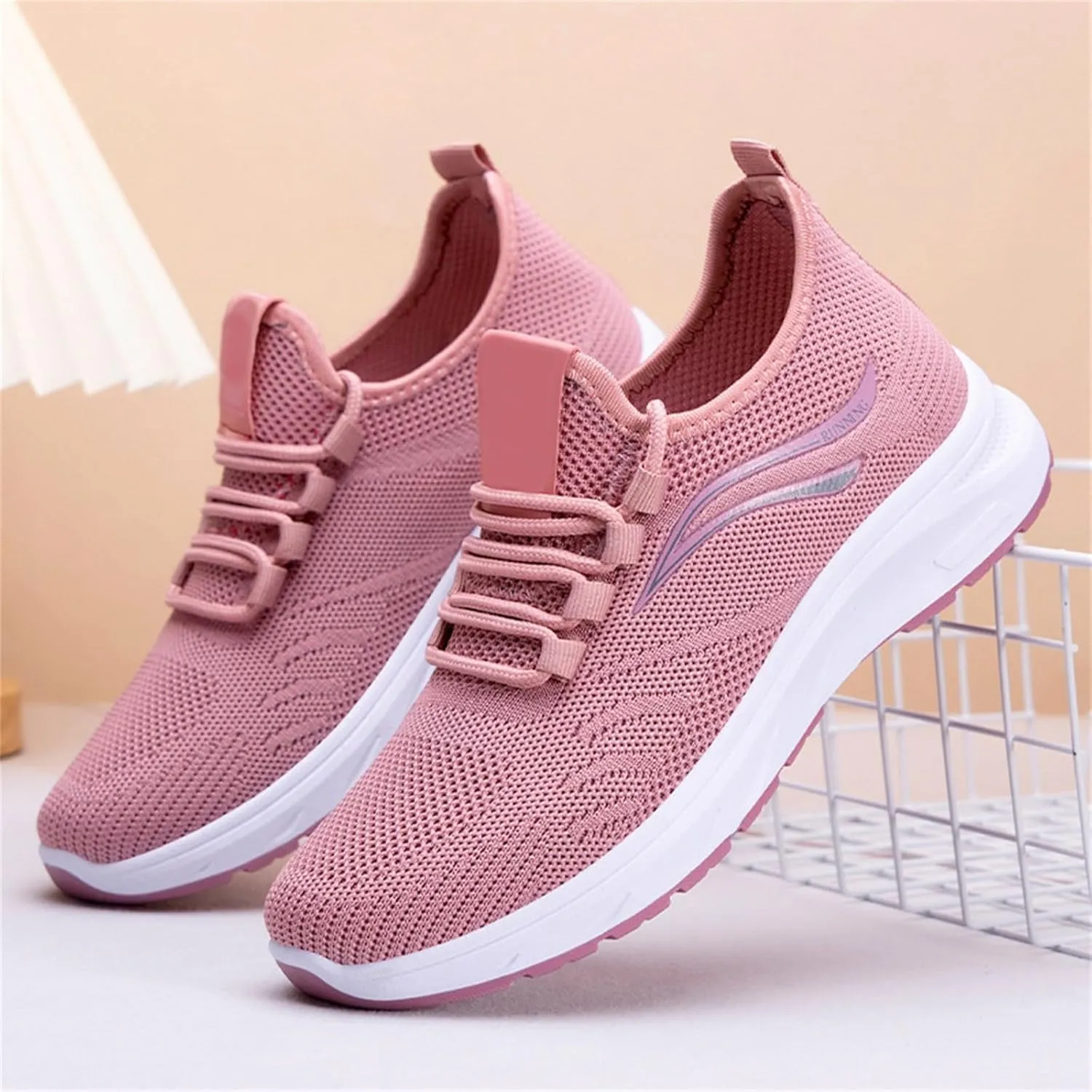 Athletic Shoes Women Slip On Soft Foam Sole Sports Shoes Breathable Mesh Sneakers Causal Walking Workout Tennis Shoes