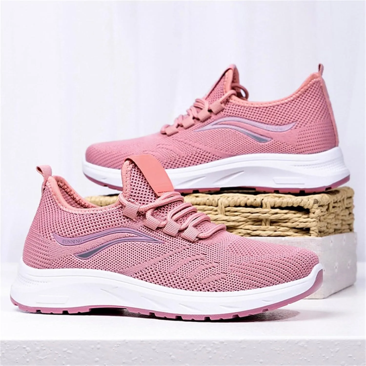 Athletic Shoes Women Slip On Soft Foam Sole Sports Shoes Breathable Mesh Sneakers Causal Walking Workout Tennis Shoes