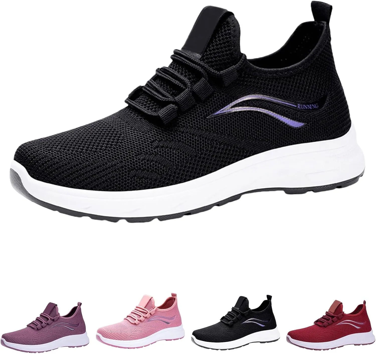 Athletic Shoes Women Slip On Soft Foam Sole Sports Shoes Breathable Mesh Sneakers Causal Walking Workout Tennis Shoes