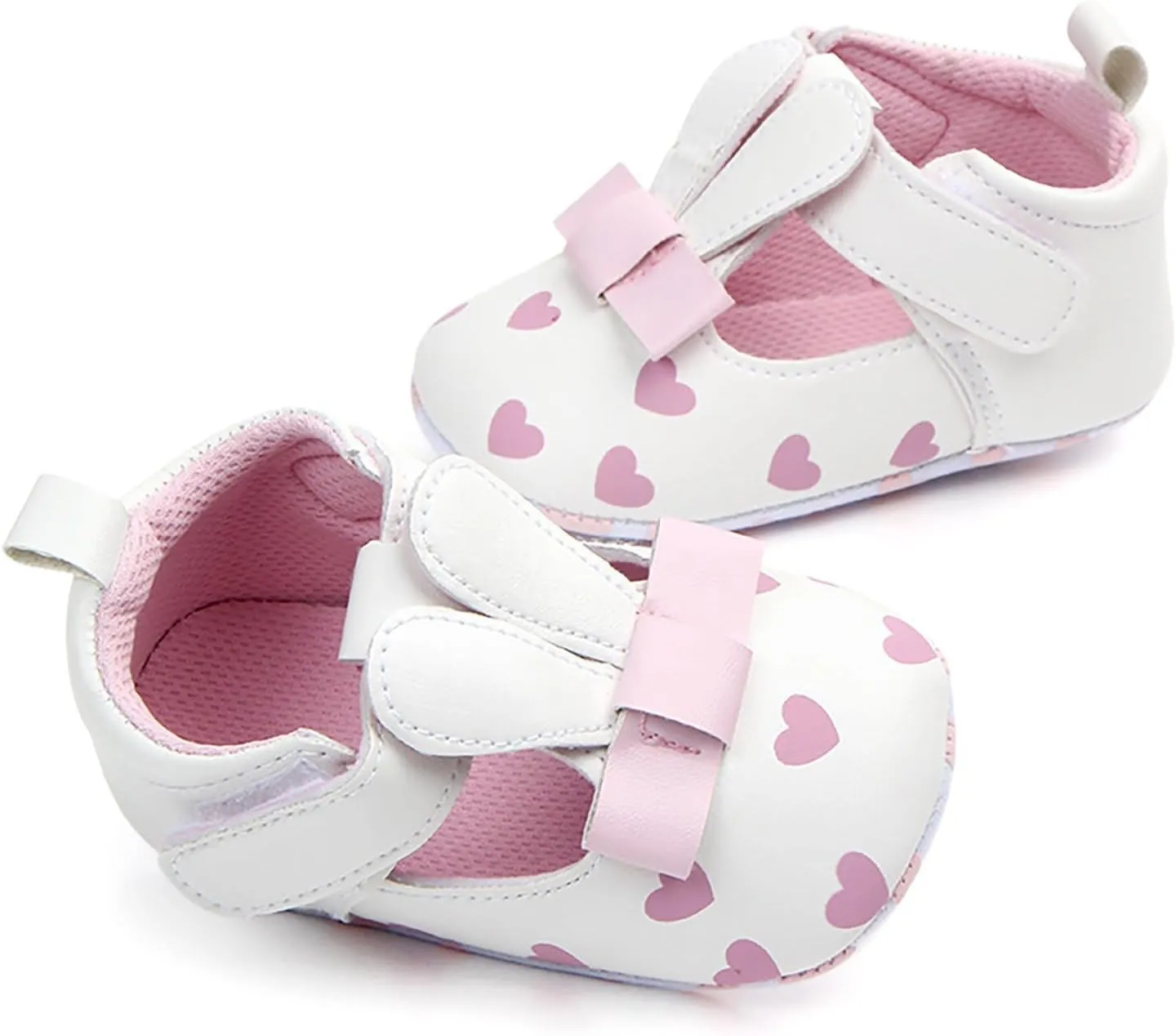 Baby Girls Sandals Infant Summer Love Print Flat Shoes Non-Slip Ankle Sneakers Toddler Soft Sole Breathable Shoes