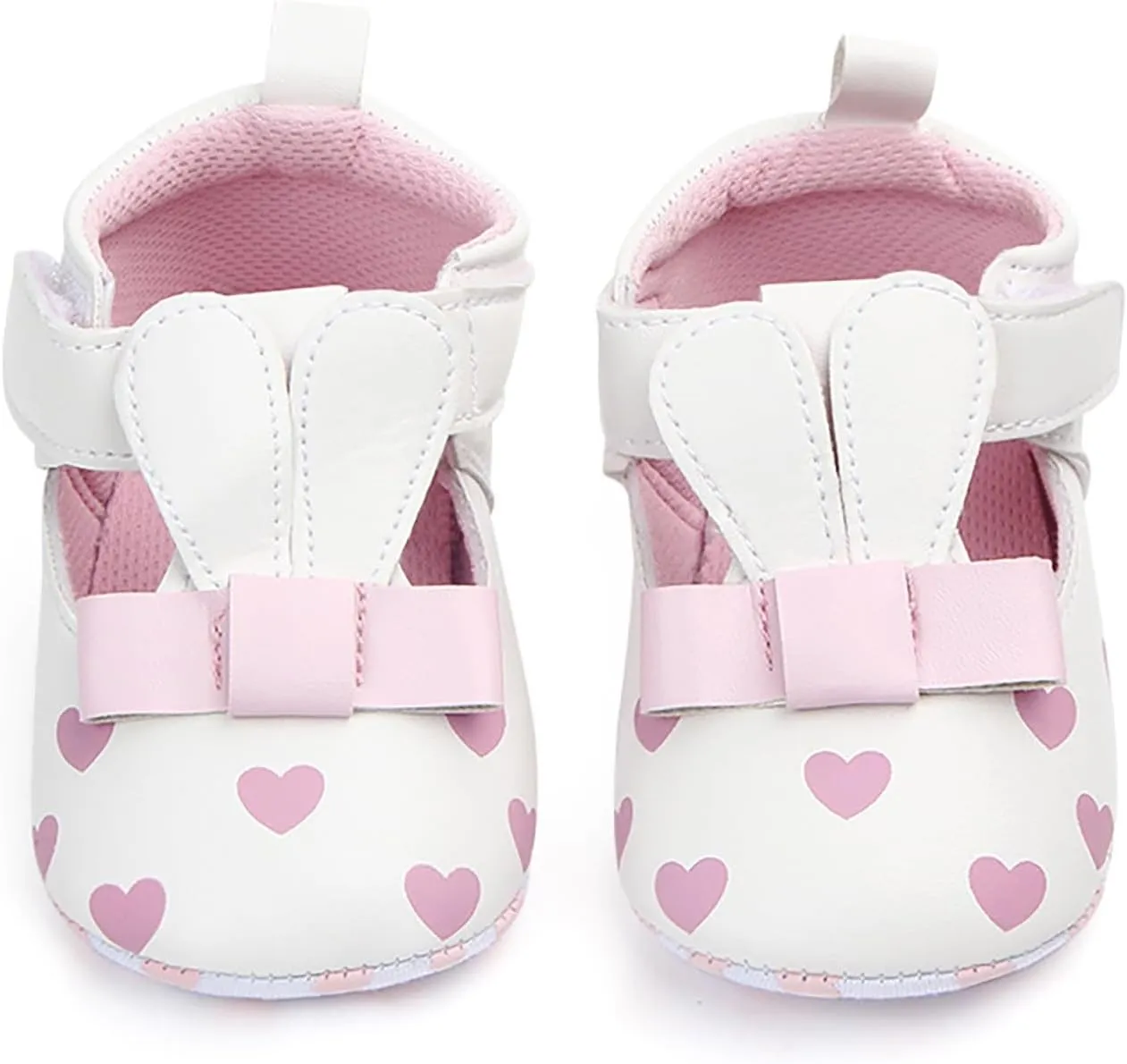 Baby Girls Sandals Infant Summer Love Print Flat Shoes Non-Slip Ankle Sneakers Toddler Soft Sole Breathable Shoes