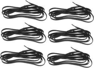 BESTYASH 6Pairs Flat Replacement Shoelaces of Durable Strings for Athletic Sneakers Casual Footwear and Running Shoes Stylish Solid Color Ages