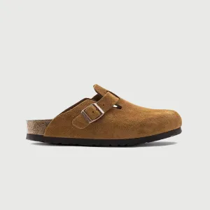 Birkenstock Boston Soft Footbed Suede Leather - 'Mink'