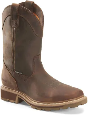 Boots Girder 11" Composite Toe Waterproof for Men - Durable Leather Work Boot with Slip Resistant Outsole, Dark Brown - 13 D