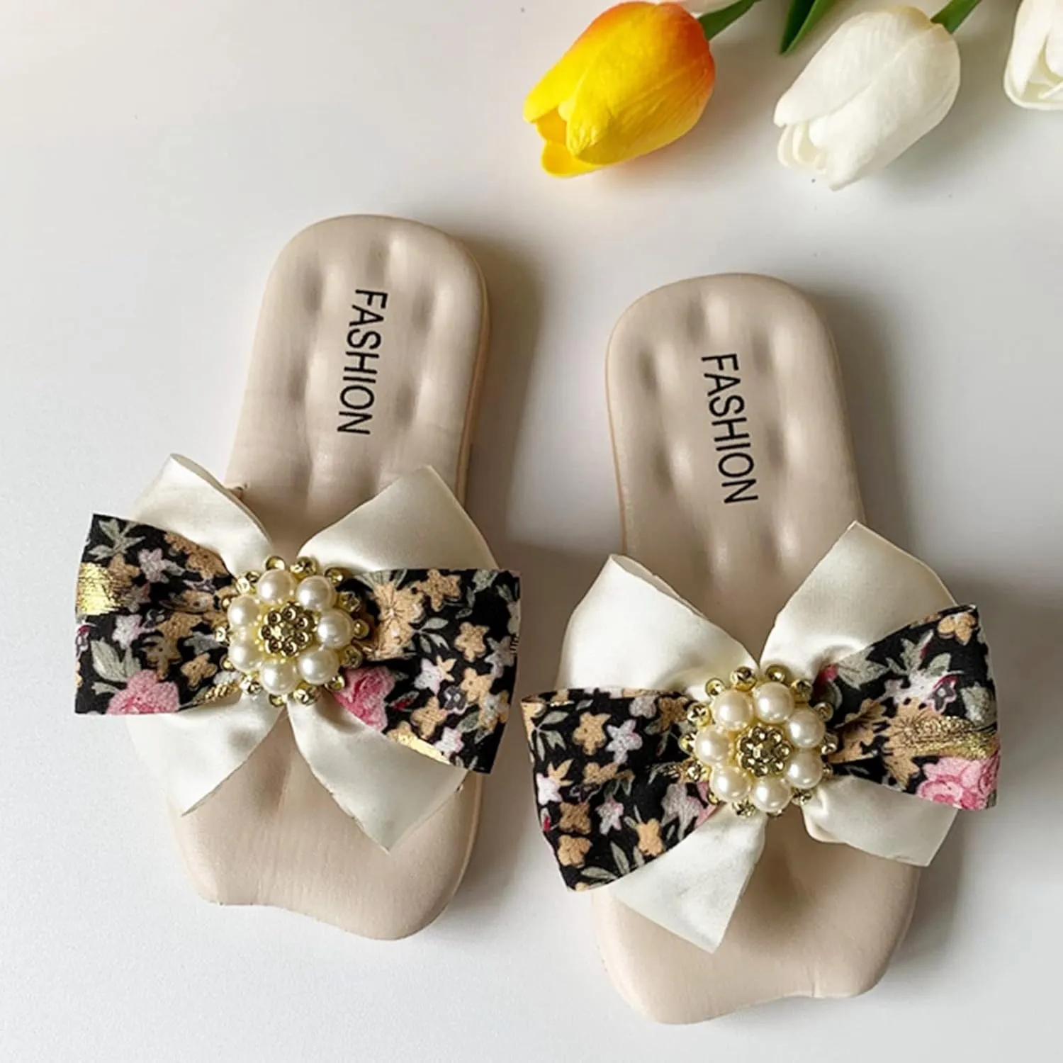 Bow Knot Children Sandals Fairy Wind Versatile Wind Beach Soft Bottom Slippers Toddler Slippers Toddler Girl