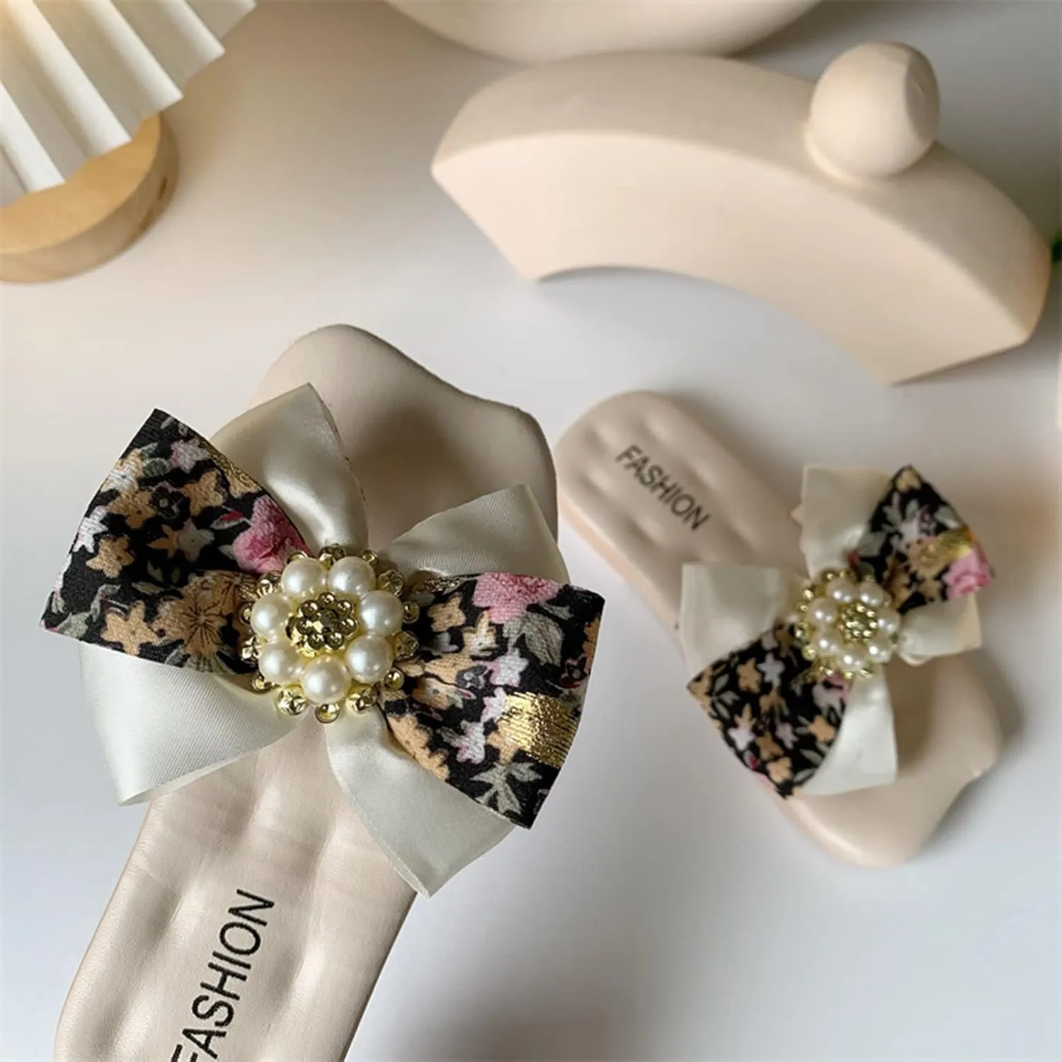 Bow Knot Children Sandals Fairy Wind Versatile Wind Beach Soft Bottom Slippers Toddler Slippers Toddler Girl