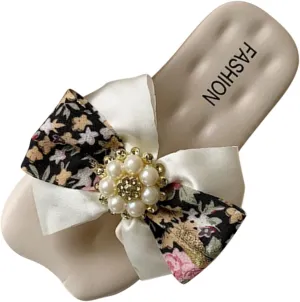 Bow Knot Children Sandals Fairy Wind Versatile Wind Beach Soft Bottom Slippers Toddler Slippers Toddler Girl