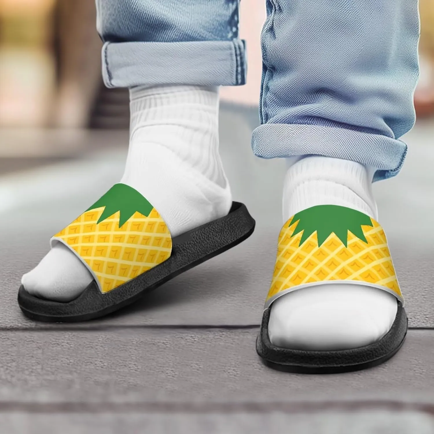 Boy & Girls Slide Sandals Summer Shoes Kids Shower Slippers Non Slip Girls Sandals