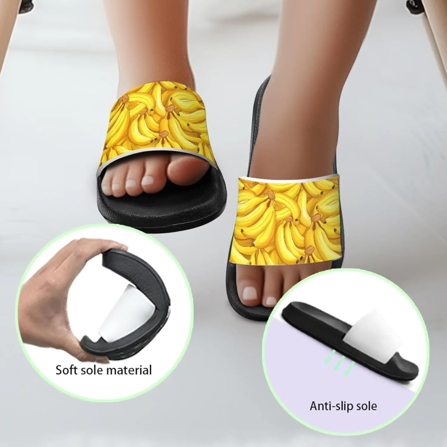 Boy & Girls Slide Sandals Summer Shoes Kids Shower Slippers Non Slip Girls Sandals