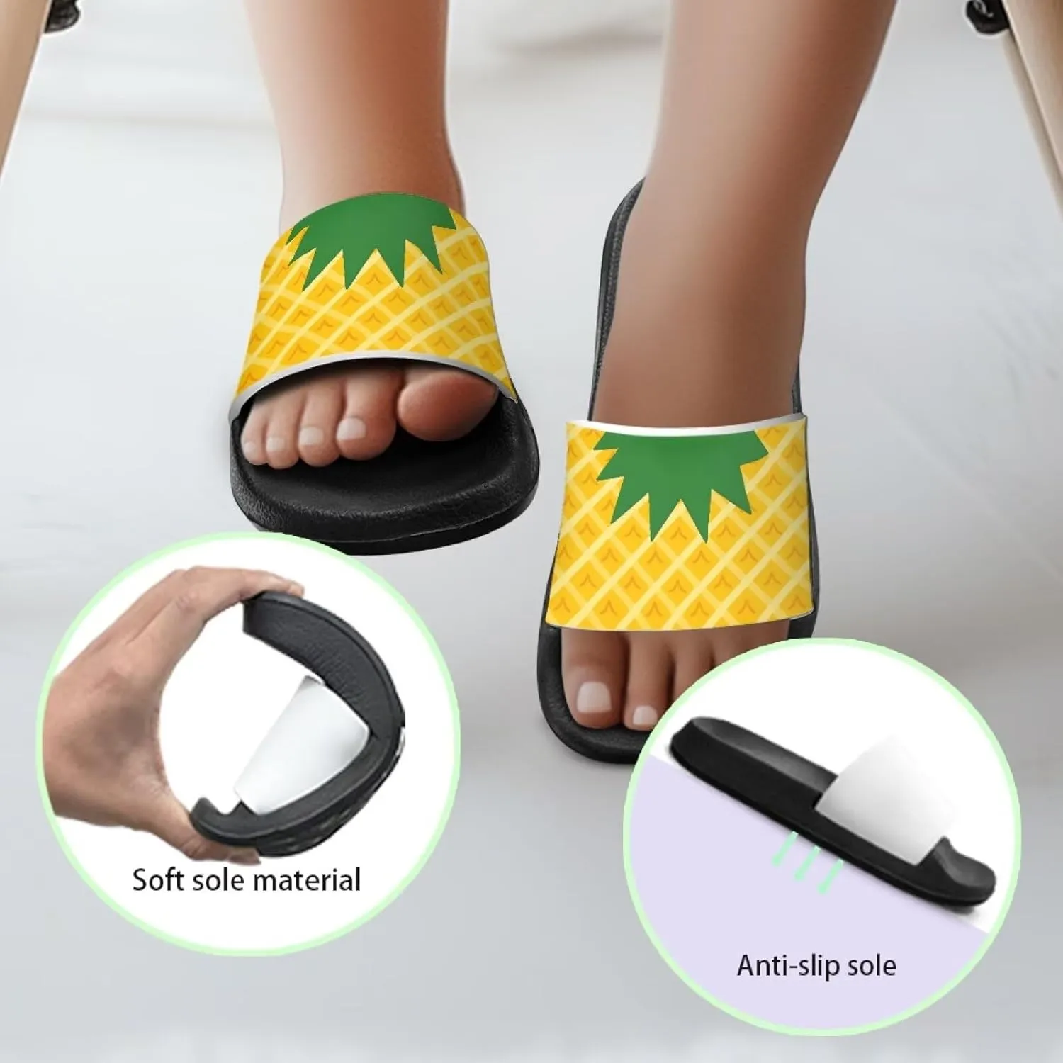 Boy & Girls Slide Sandals Summer Shoes Kids Shower Slippers Non Slip Girls Sandals