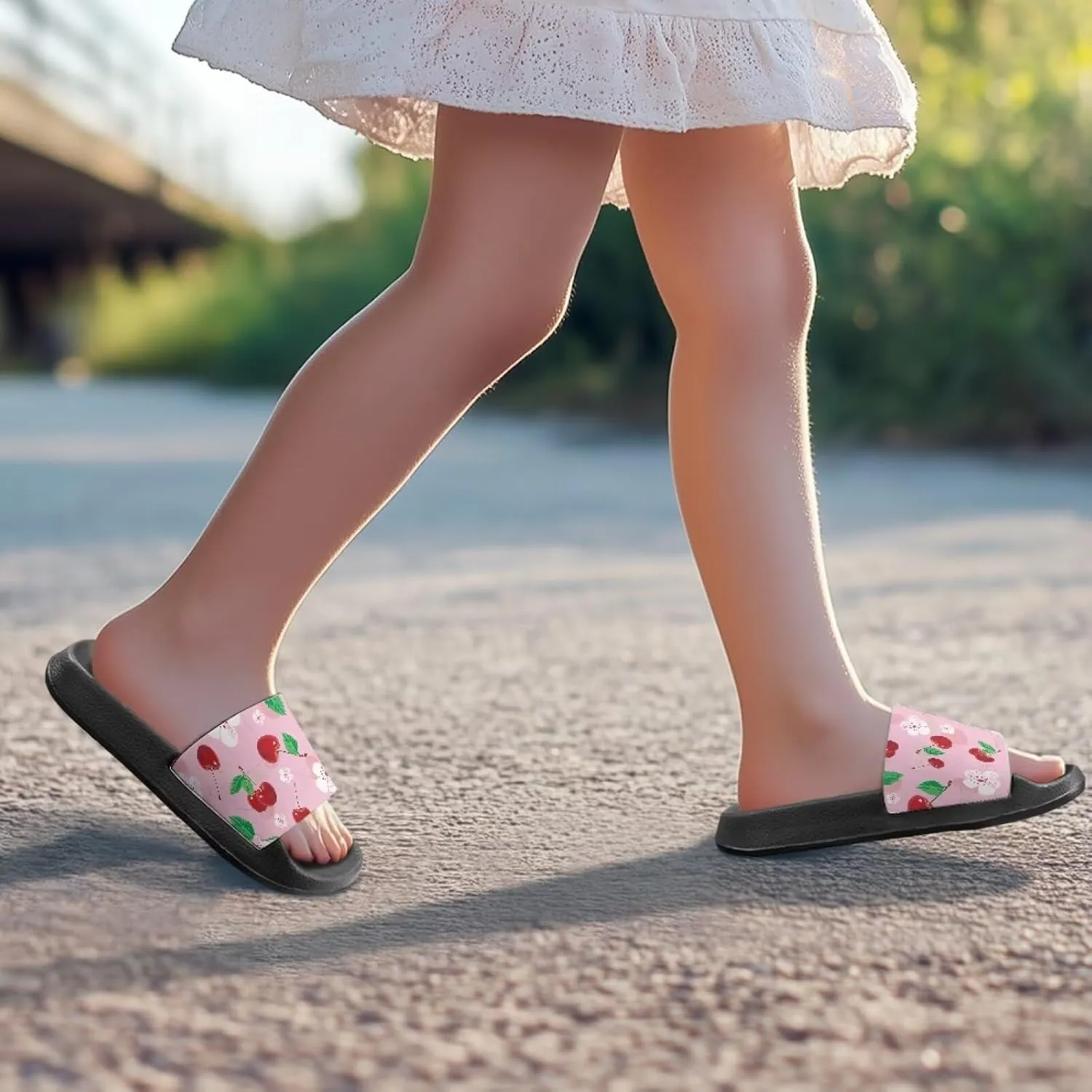 Boy & Girls Slide Sandals Summer Shoes Kids Shower Slippers Non Slip Girls Sandals