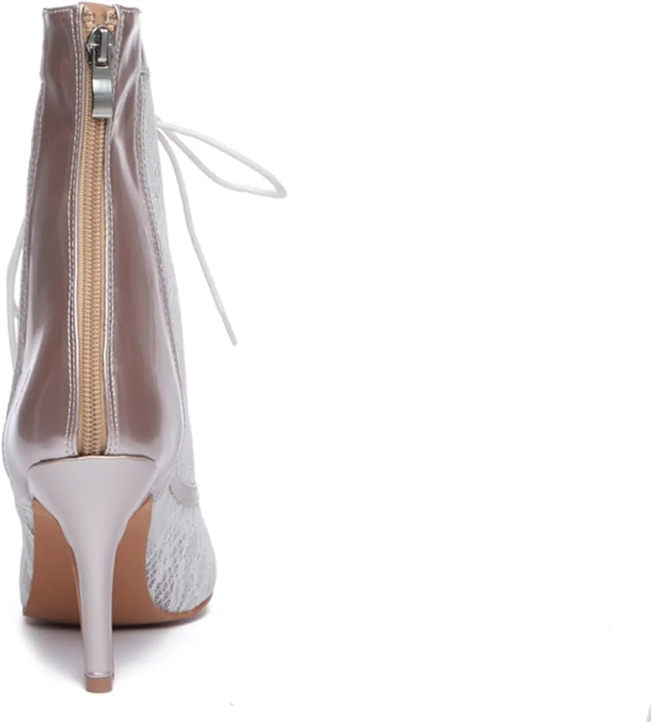 Breathable lace vamp Dance Shoes for Women Ballroom Party Bridal Wedding Stylish Dance boots