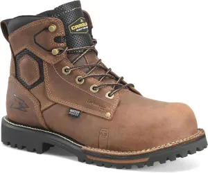 Carolina Men's 6" Pitstop Waterproof Safety Toe Work Boot - Durable Leather, Slip-Resistant Outsole