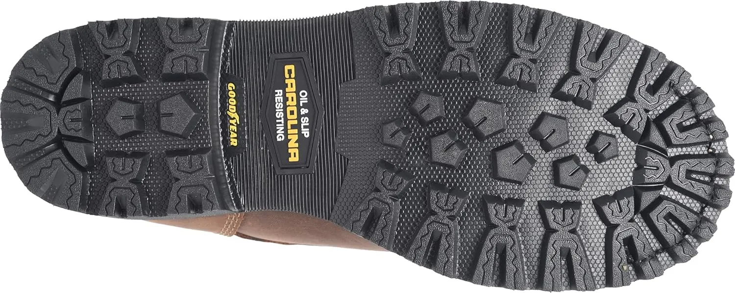 Carolina Men's 6" Pitstop Waterproof Safety Toe Work Boot - Durable Leather, Slip-Resistant Outsole
