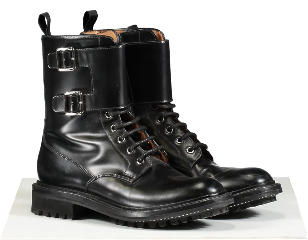 Church's Black Leather Combat Boots UK 3.5 EU 36.5 