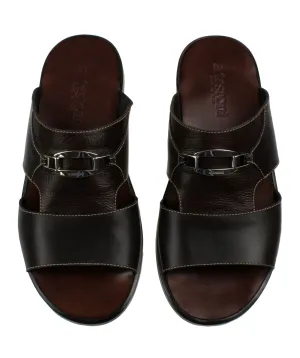 Classic Calf and Printed Lama Leather Sandals