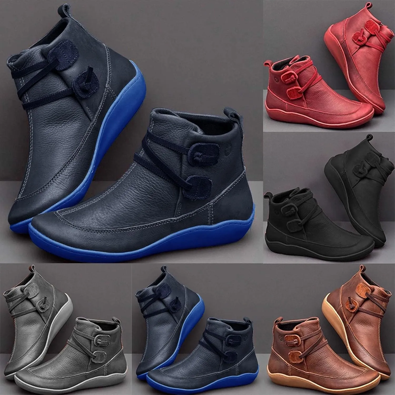Combat Boots Womens Ankle Womens Heeled Booties Mens Black Boots Casual Hiking Shoes Women Closed Back Lightweight Breathable Chunky Block Heel Side Zipper Pointd Toe