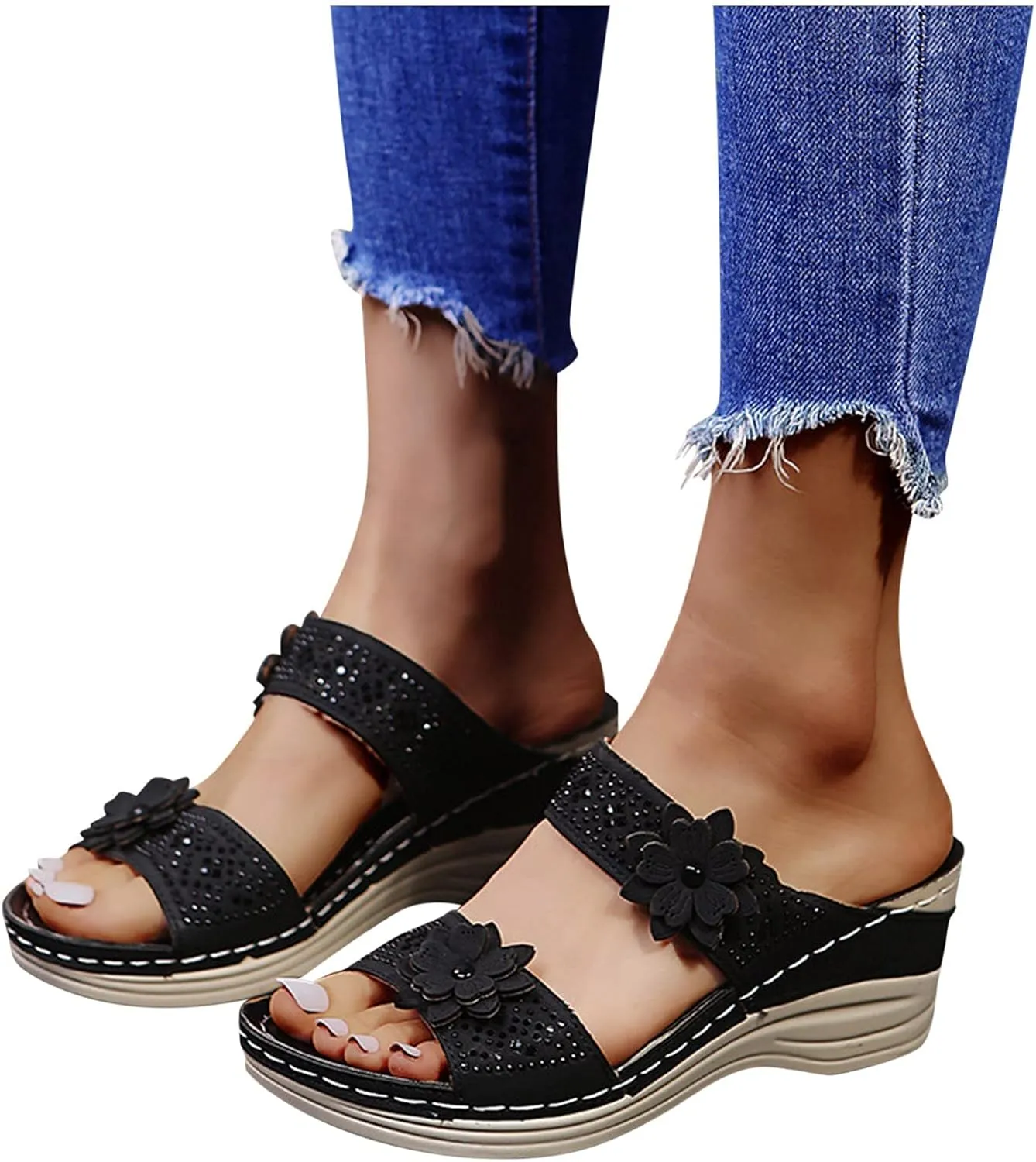 Comfortable Orthopedic Flip Flops Women Yoga Mat Thong Sandals Arch Support Summer Beach Walking Casual Non Slip Outdoor