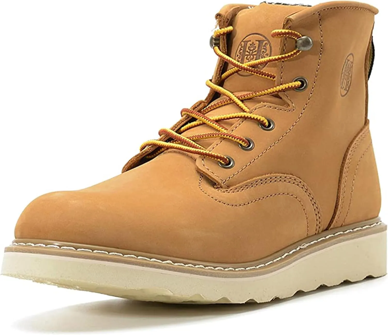 CONRAD Wheat Nubuck Work Boot Collection: Sturdy, Soft Toe, Slip-Resistant Safety Shoes for Men