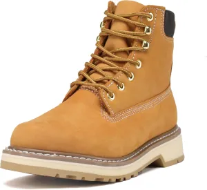 CONRAD Wheat Nubuck Work Boot Collection: Sturdy, Soft Toe, Slip-Resistant Safety Shoes for Men