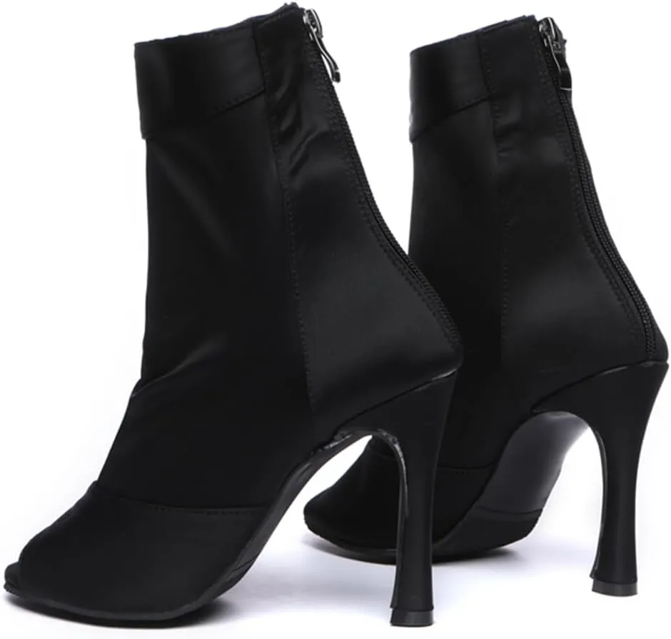 Dance Shoes for Women Ballroom Party Bridal Wedding Stylish Elasticated Dance boots