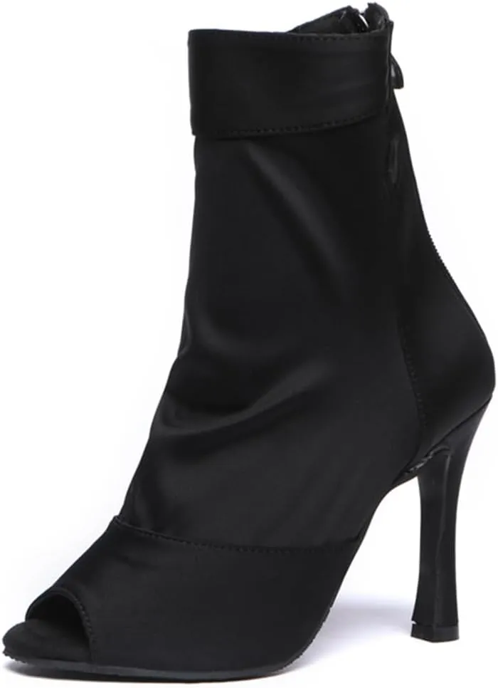 Dance Shoes for Women Ballroom Party Bridal Wedding Stylish Elasticated Dance boots