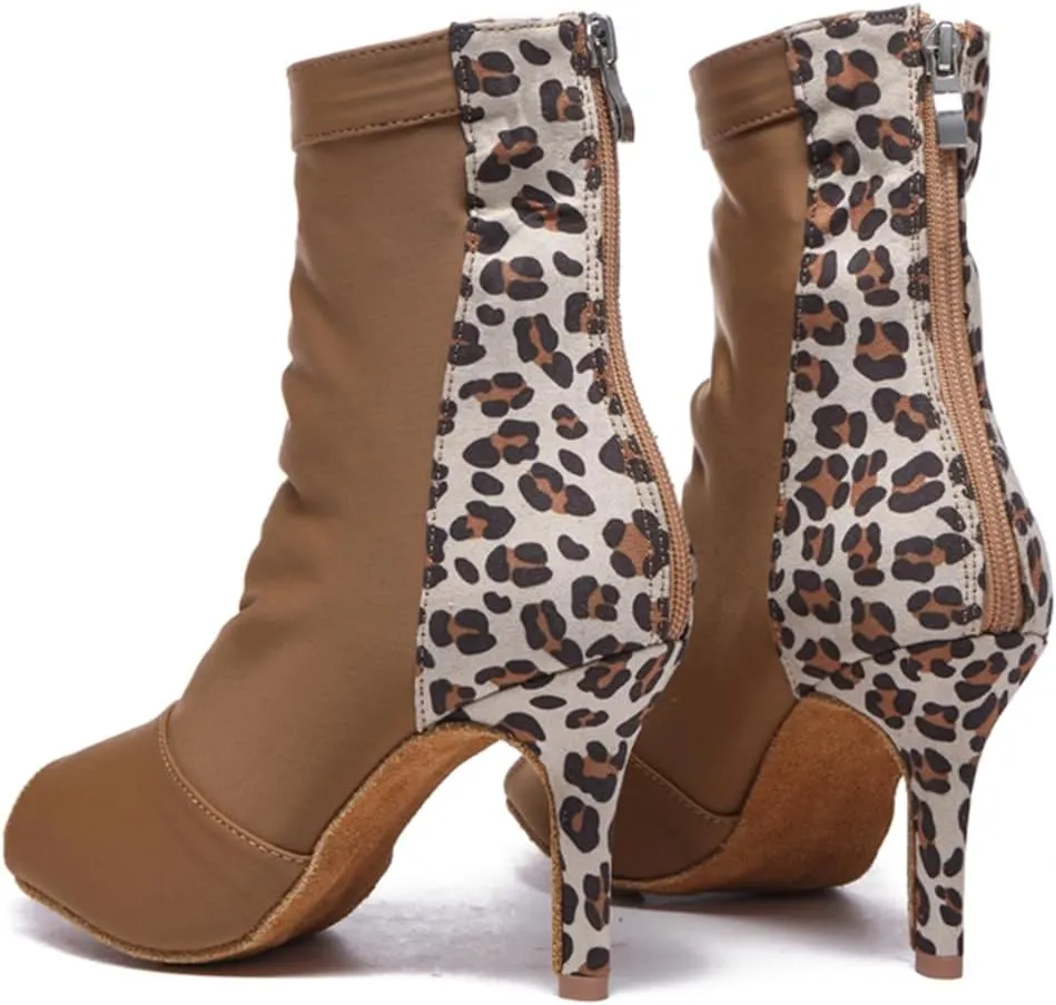Dance Shoes for Women Ballroom Party Bridal Wedding Stylish Elasticated Dance boots