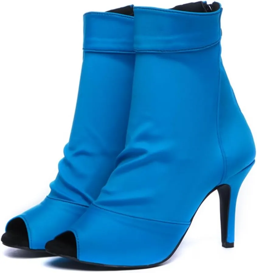 Dance Shoes for Women Ballroom Party Bridal Wedding Stylish Elasticated Dance boots