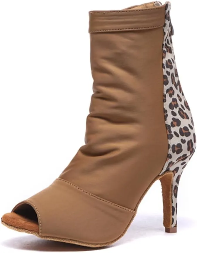 Dance Shoes for Women Ballroom Party Bridal Wedding Stylish Elasticated Dance boots