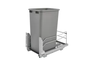 Euro Pullout Waste Basket Single 15''