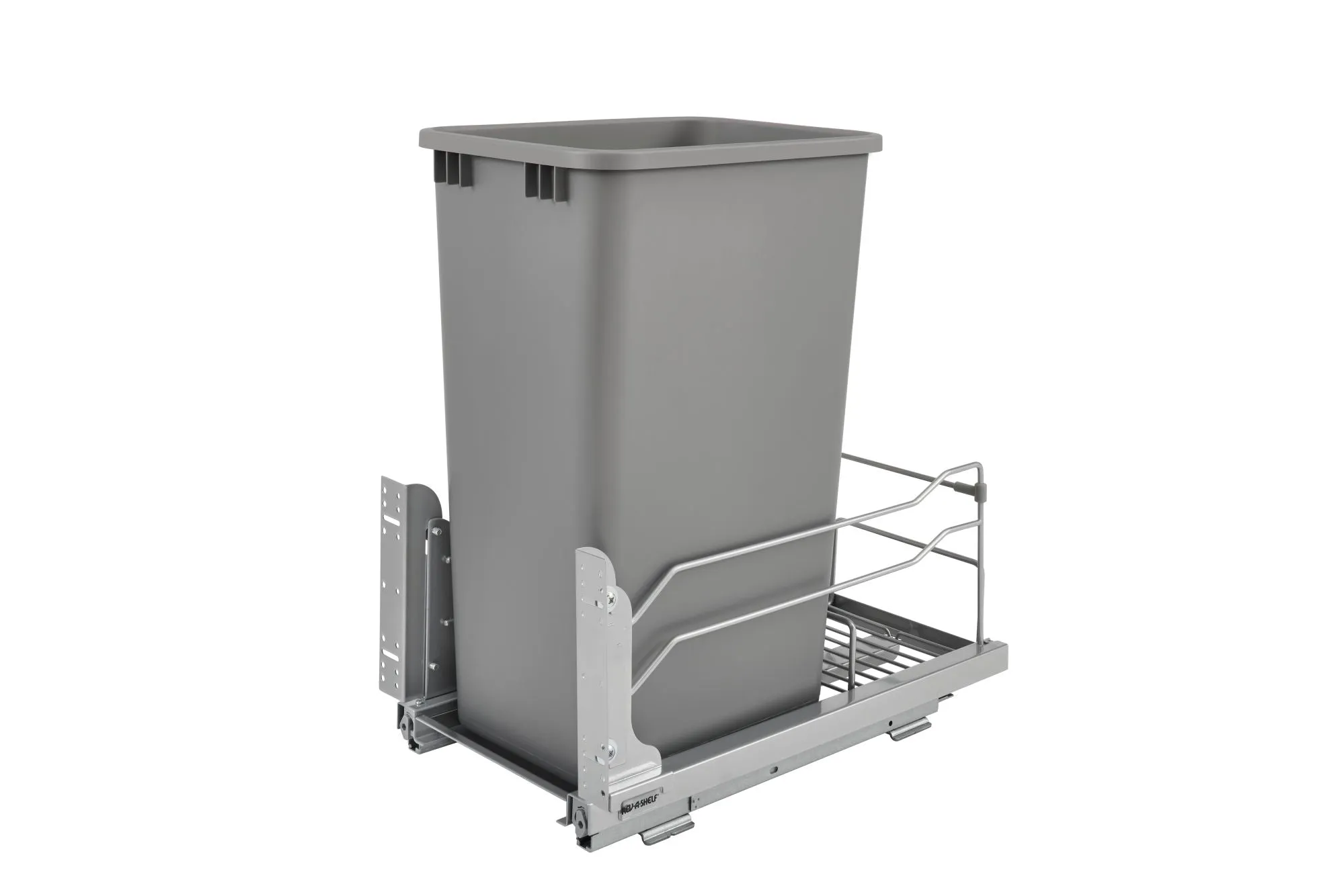 Euro Pullout Waste Basket Single 15''