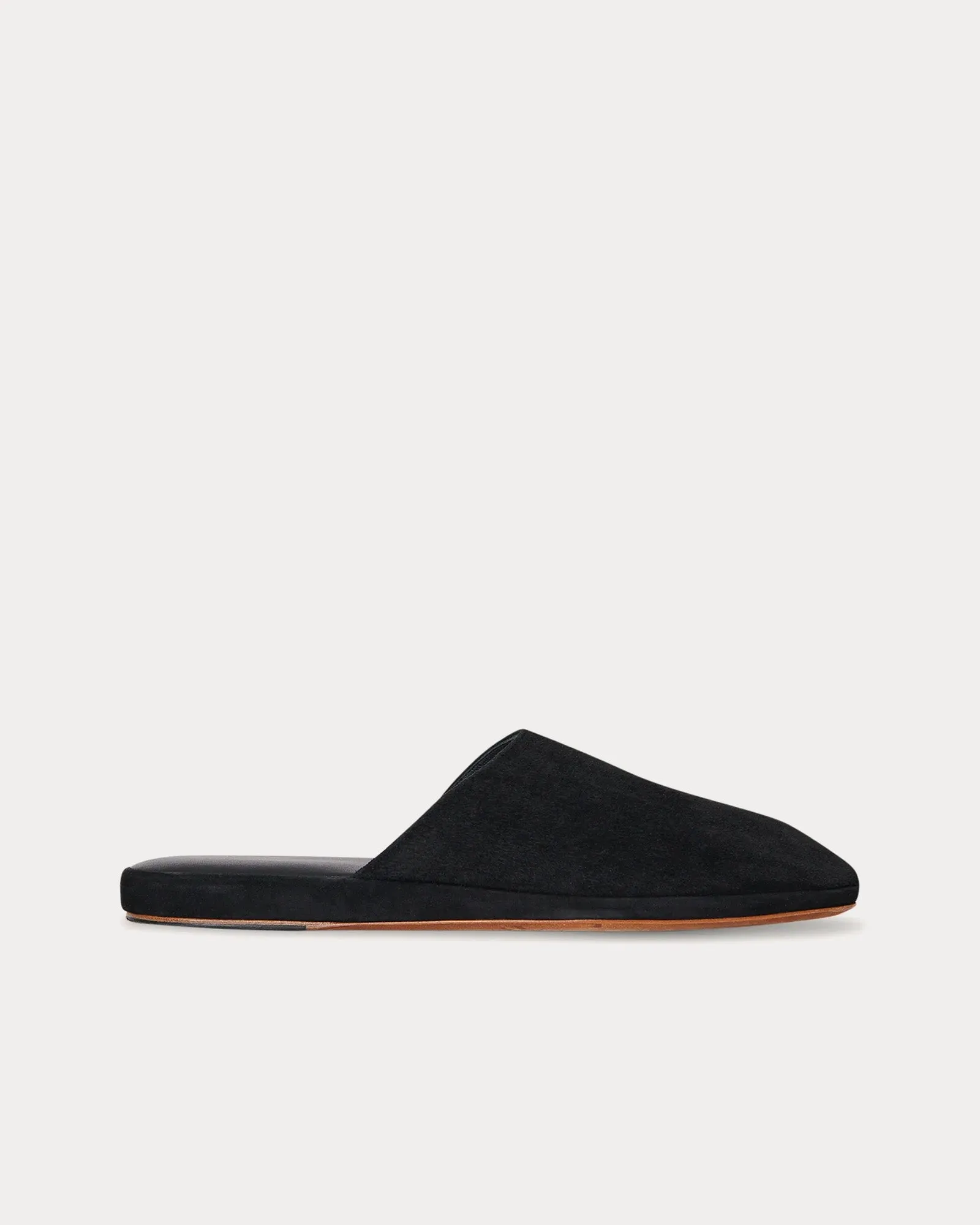 Franco Suede Black Slippers