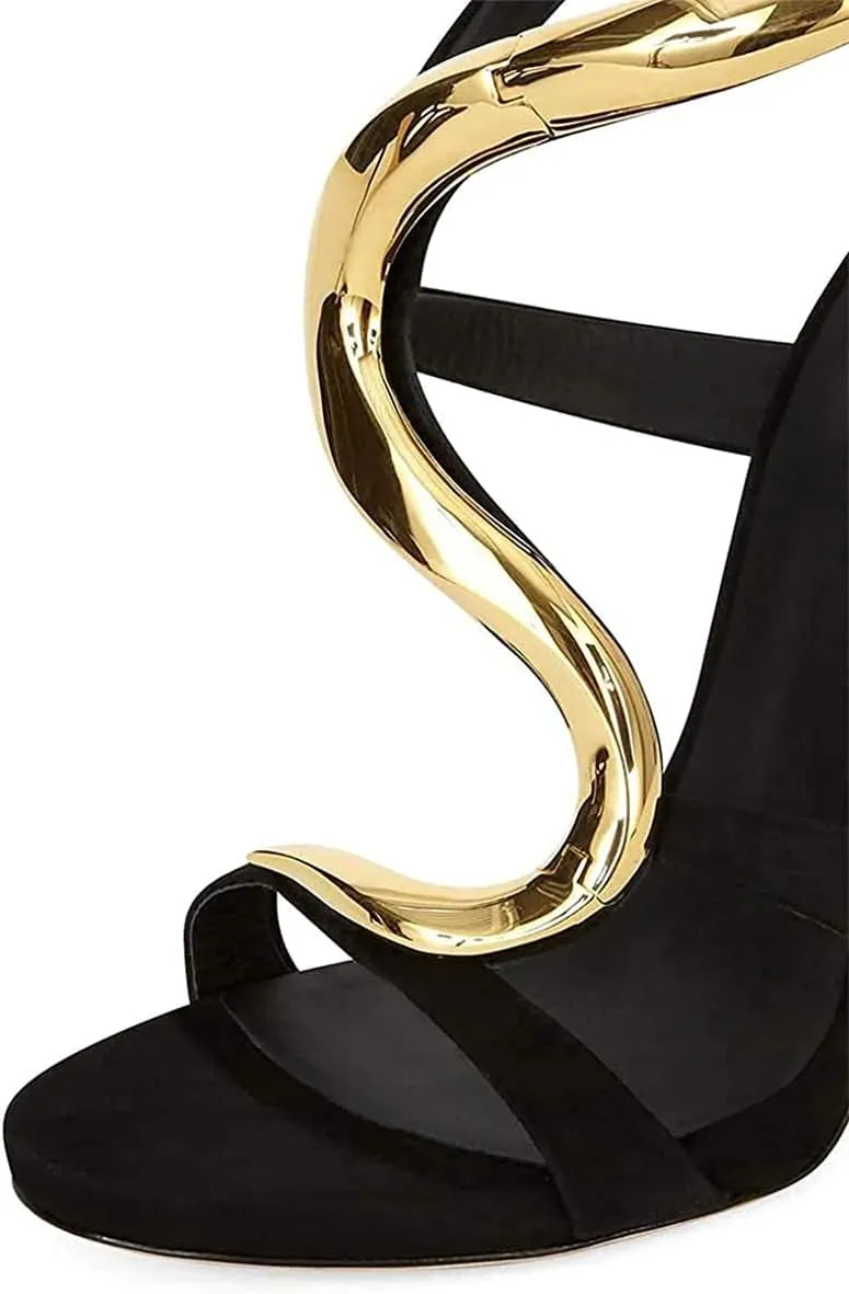 FSJ Women Open Toe Stylish Sandal Ankle Strap Chunky Block High Thick Heels Wedding Party Ballroom Prom Shoes US Size 4-15 US