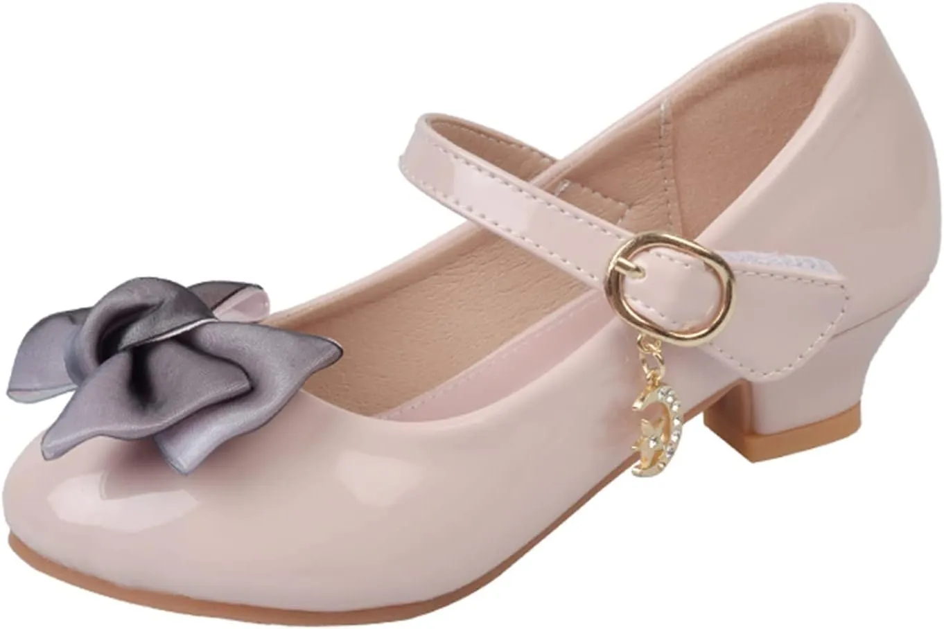 Girls Ballet Shoes Children Shoes with Single Shoes Fashion Leather Shoes Versatile Bow Small Leather Sandals Shoes