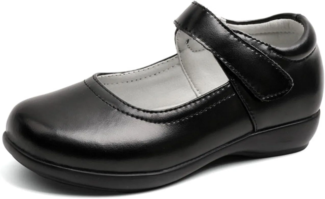 Girls Dress Shoes Mary Jane Ballet Flats Kids Flower Girl Low Heels School Wedding Party Classic Soft Sole Shoes