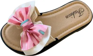 Girls Sandals for Big Kid Children Slippers Fashionable And Versatile Exaggerated Butterfly Sweet Soft Bottom Beach Slippers
