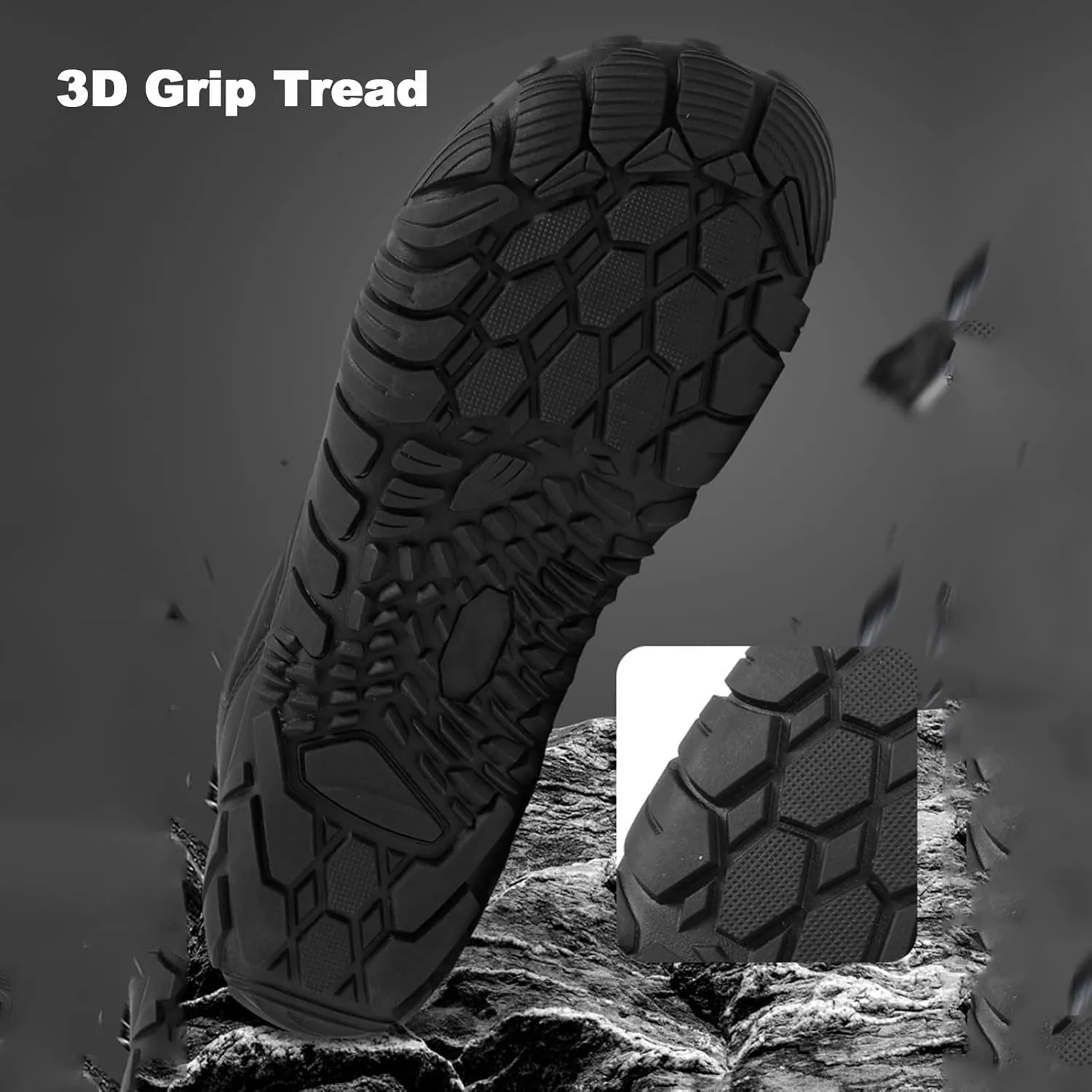 Hike Winter Footwear Waterproof Barefoot Boots Shoes,Non-Slip Walking Hiking Boots for Women Men Trail Running Shoes