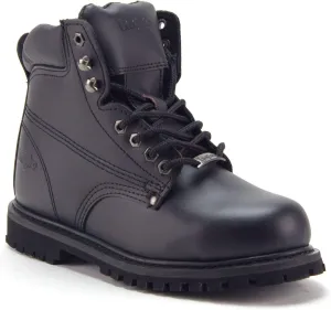 Jazam Men's Genuine Leather Brown Steel Toe Outdoor Construction Safety Work Boots