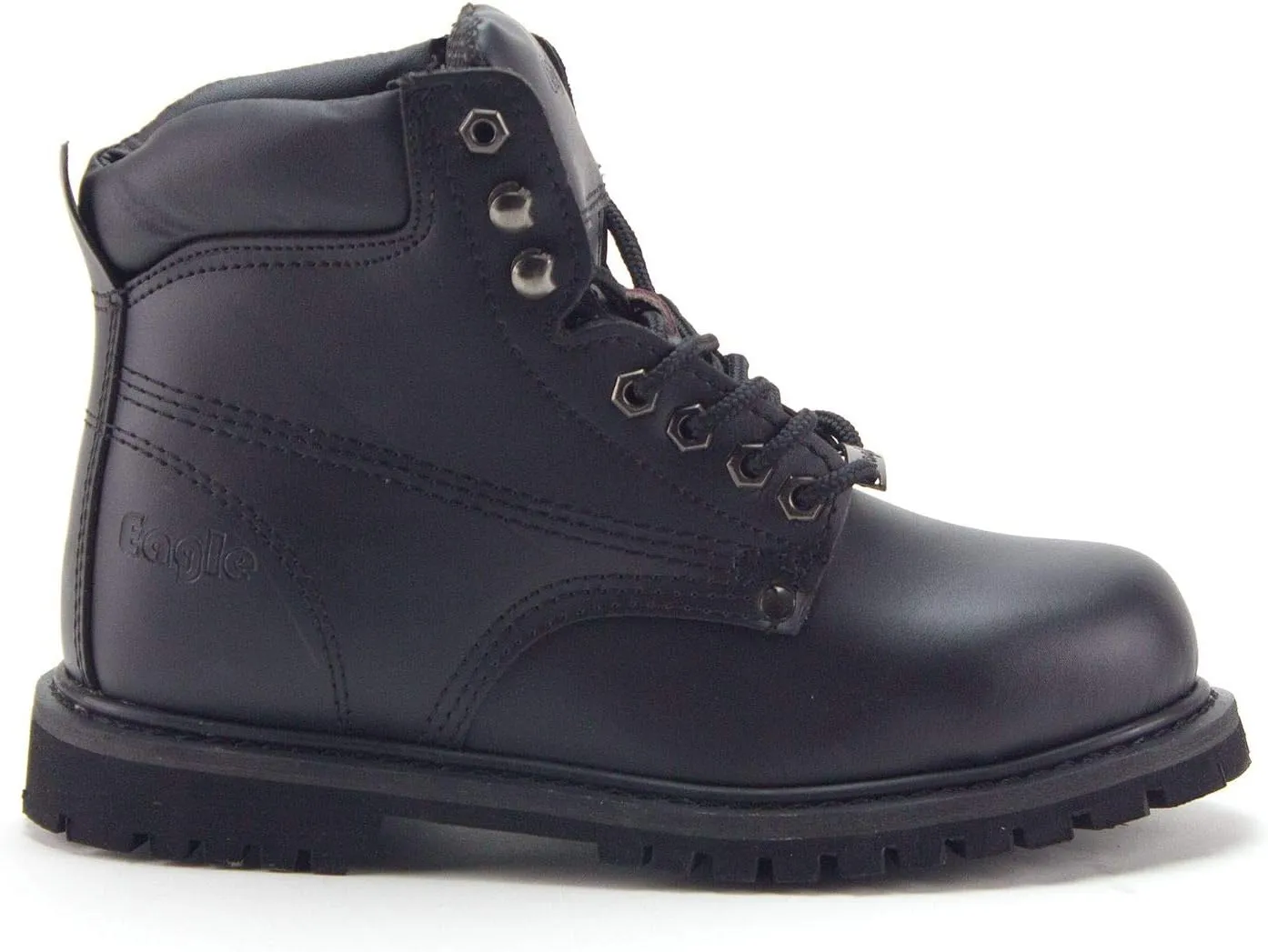 Jazam Men's Genuine Leather Brown Steel Toe Outdoor Construction Safety Work Boots