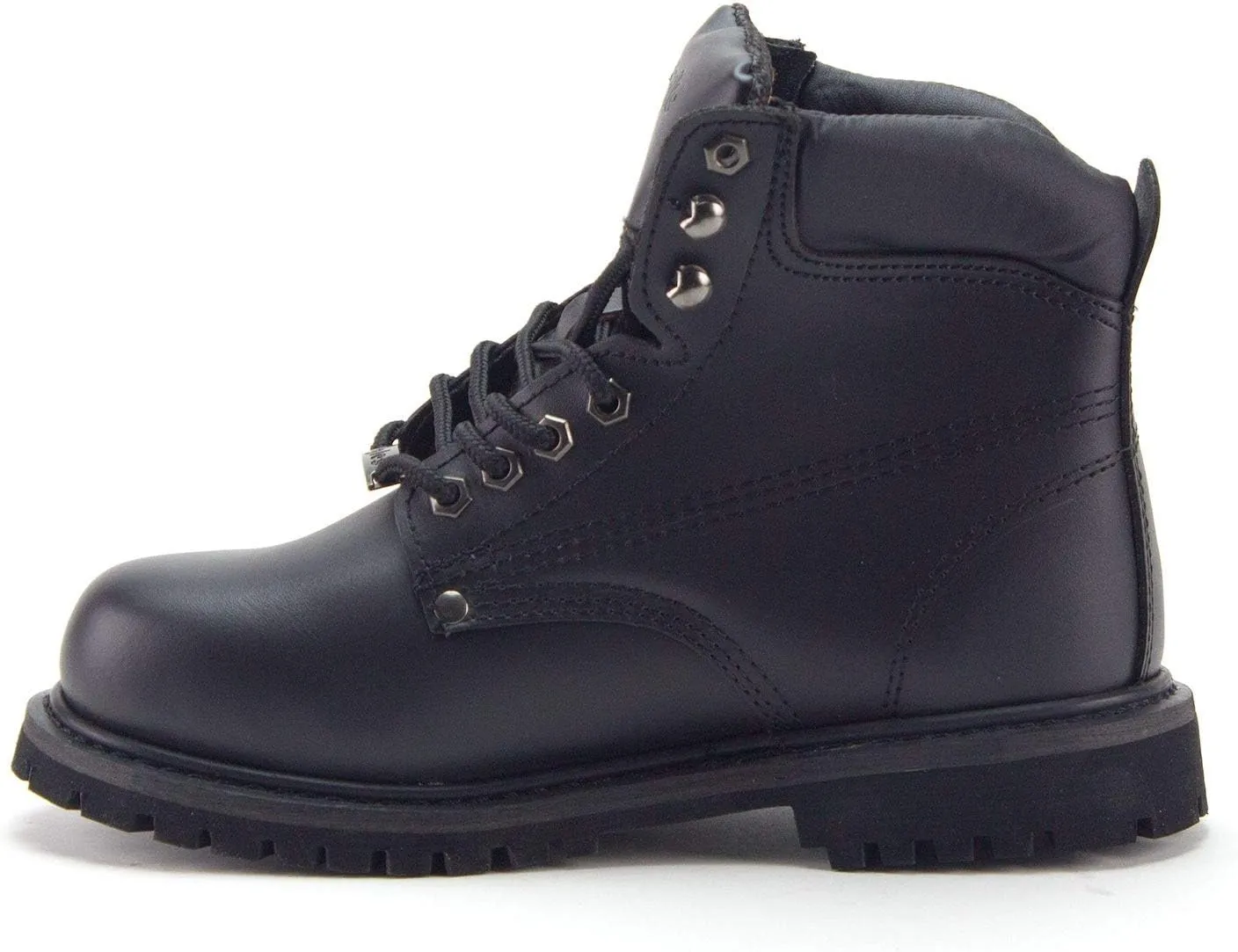 Jazam Men's Genuine Leather Brown Steel Toe Outdoor Construction Safety Work Boots