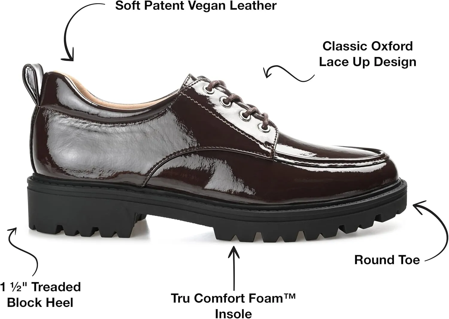 Journee Collection Women's Zina Oxford Flat