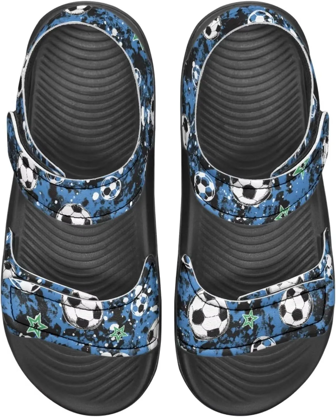 Kids Sandals for Boys Slip On Summer Shoes Kids Slide Sandals Double Bukle Strap Comfort Casual Summer Beach Shoes