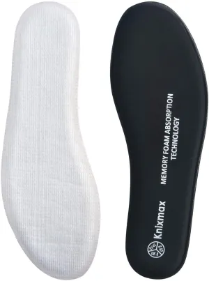 Knixmax Men's Memory Foam Insoles Comfort Shoe Inserts Replacement Innsersoles for Boots Work Shoes Sport Shoes Black US 14/EU 47