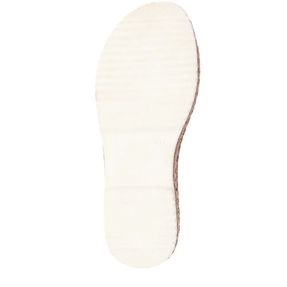 Leather Platform Mule Sandals  - DRTMA39011 / 325 498