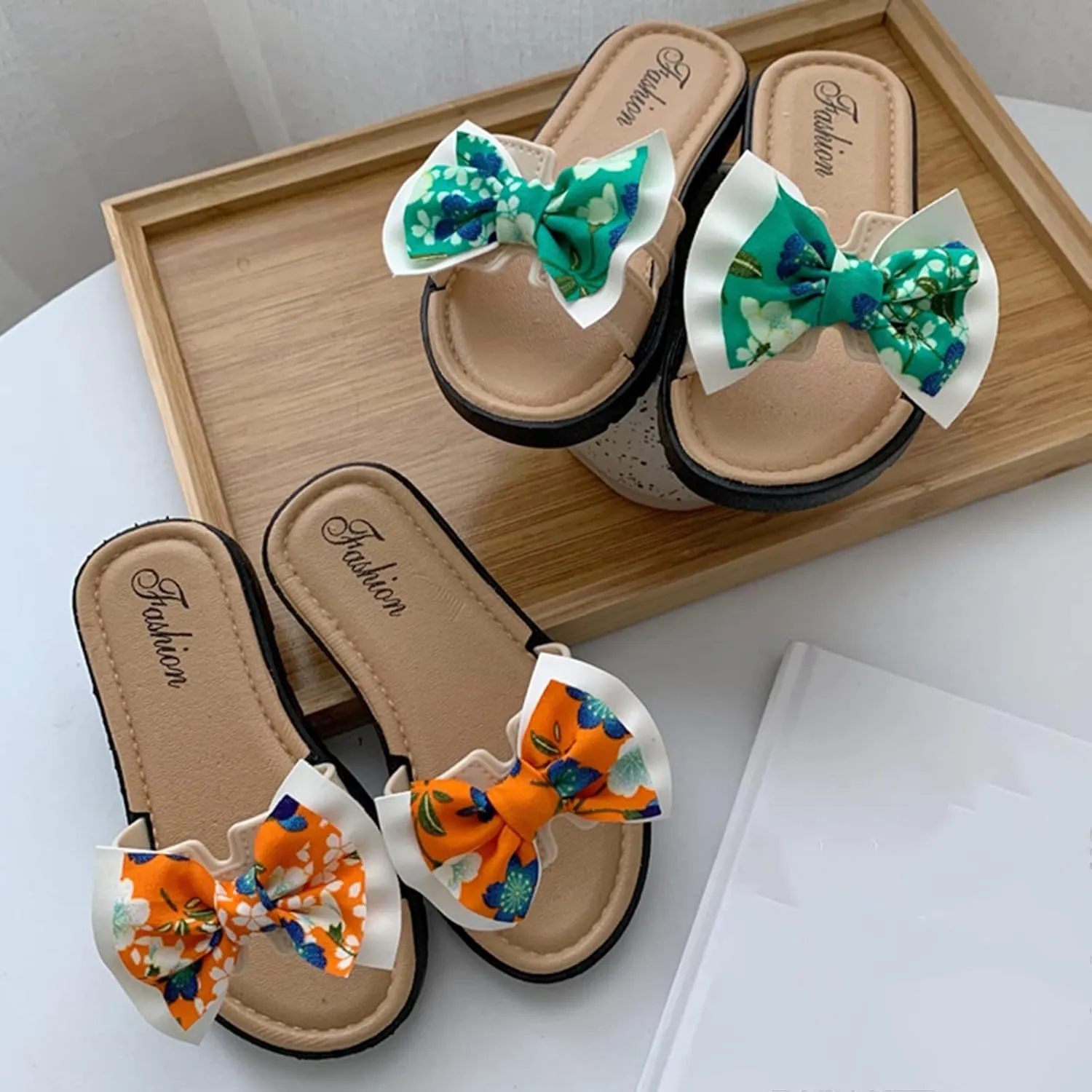 Little Girls Toddler Sandals Children Slippers Fashionable and Versatile Exaggerated Butterfly House Shoes for Kids