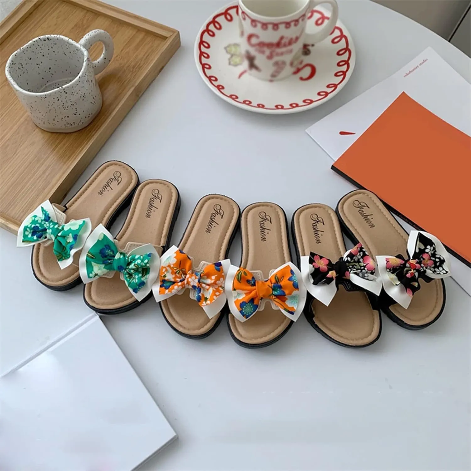 Little Girls Toddler Sandals Children Slippers Fashionable and Versatile Exaggerated Butterfly House Shoes for Kids