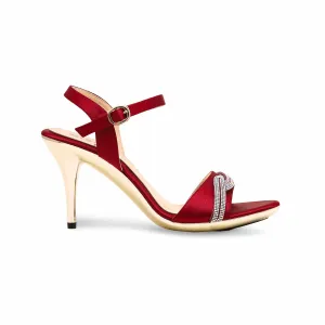 Maroon Fancy Women Bridal Sandal FN6061